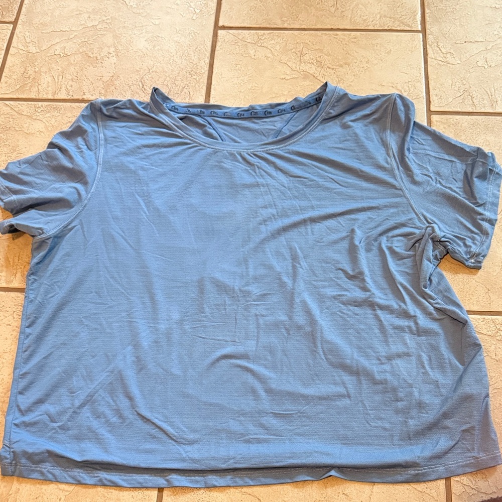 ZYIA Light Blue Short Sleeve Tee